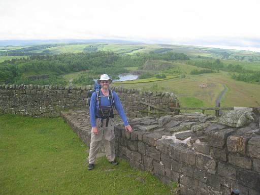 07_39-2.jpg - Me, with our first close up encounter with Hadrian's Wall